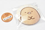 Sumikkogurashi embroidered tin badge biscuit [3.Tonkatsu]