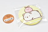 Sumikkogurashi embroidered tin badge biscuit [6.Shirokuma and Furoshiki]