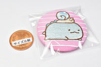 Sumikkogurashi embroidered tin badge biscuit [10.Tokage and Nisetsumuri]