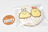 Sumikkogurashi embroidered tin badge biscuit [14.Ebifurai no shippo and Ajifurai no shippo]