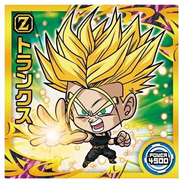 Dragon Ball Super Warriors Sticker Wafer Super Tenkaichi no Densetsu [27.Trunks (Rare)]