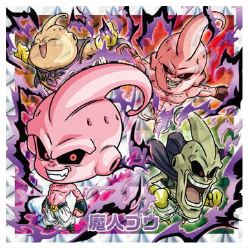 Dragon Ball Super Warriors Sticker Wafer Super Tenkaichi no Densetsu [31.Majin Buu (Evolution God Rare Evil)]