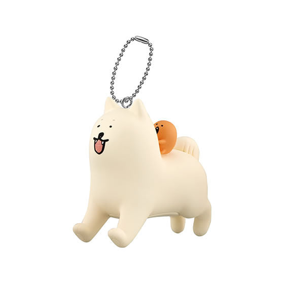 Jibuntsukkomikuma Swing Mascot [6.Large dog & mogura croquette]