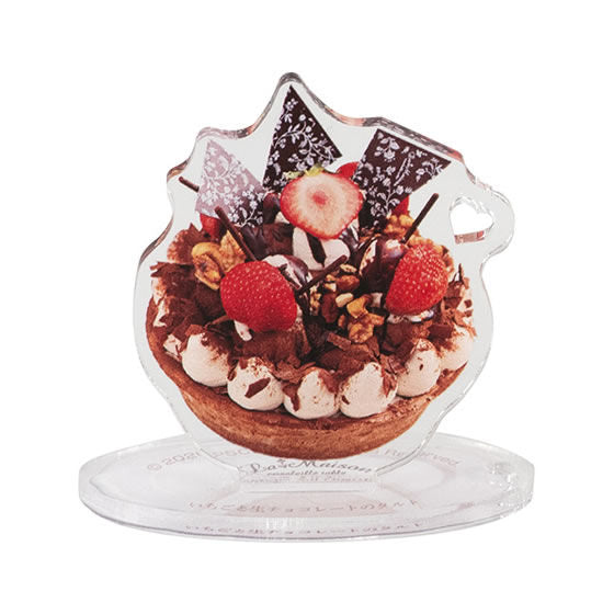 La Maison ensoleille table tart Acrylic Stand [3.Strawberry and pav? chocolate tart]