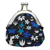 Moomin Gamaguchi Pouch [6.Multicolor (black)]