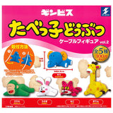 GINBIS Tabekko Animal Cable Figure vol.2 [All 5 type set(Full Complete)]