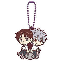 Gashapon Kuji Evangelion: 3.0+1.0 Thrice Upon a Time Assort [7.B award: Rubber mascot Shinji Ikari & Kaworu Nagisa]