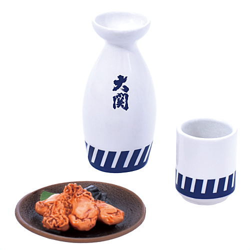 SAKE Miniature Collection Hyogo Nada Gogo Ozeki Edition CAPSULE Version [2.Tokkuri / Choko / Tsukudani]