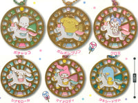 Sanrio Characters Stained Glass Key Chain [All 6 type set(Full Complete)]