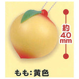 Peel off !? Punipuni Fruit Ball Chain [6.Peach: yellow]