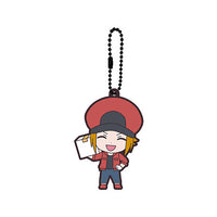 Cells at Work!BLACK Work...! Capsule rubber mascot [3.Red blood cells 2]