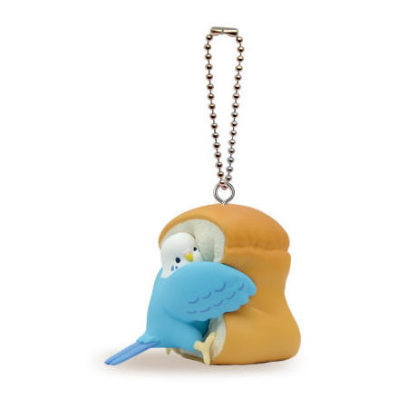 Mugyuttori Mascot Ball Chain [4.Budgerigar Blue]