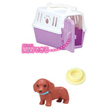 Pet Salon Cut & Brushing [3.Carry case and dachshund (red)]