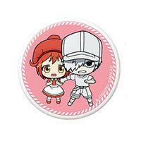 Gashapon Kuji Cells at Work! Assort [8.C award Can Badge: Erythroblasts & Myelocytes]