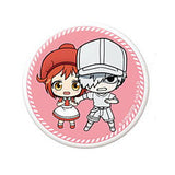 Gashapon Kuji Cells at Work! Assort [8.C award Can Badge: Erythroblasts & Myelocytes]