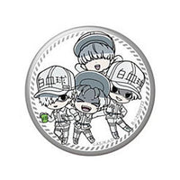 Gashapon Kuji Cells at Work! Assort [11.C award Can Badge: White blood cells (neutrophile)]