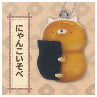 Pobotto. Nyanko Japanese-style sweets mascot Ball chain [1.Nyanko Isobe]