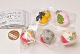 Pobotto. Nyanko Japanese-style sweets mascot Ball chain [All 5 type set(Full Complete)]