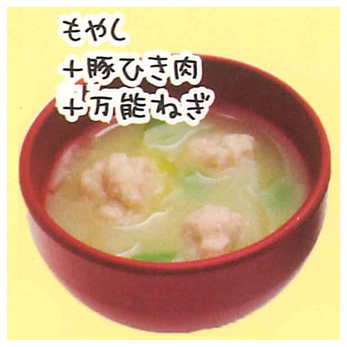 Misoshiru ha okazudesu Miniature collection [1.Bean sprouts + minced pork + all-purpose onion]
