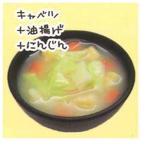 Misoshiru ha okazudesu Miniature collection [2.Cabbage + fried tofu + carrot]