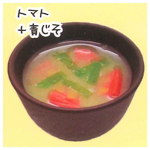 Misoshiru ha okazudesu Miniature collection [4.Tomato + green perilla]