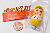 Showa Nostalgic Miniature Collection CAPSULE [8.Roly-poly toy (red) and rattle (light blue) (Royal Co., Ltd.)]