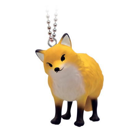 Mokomokokitsune Mascot Ball Chain [1.Kashigeru Kitsune]