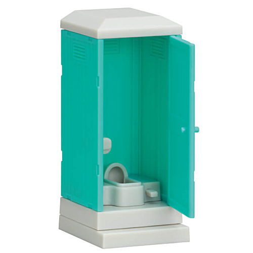 Temporary toilet see-through [2.Japanese style (Green)]