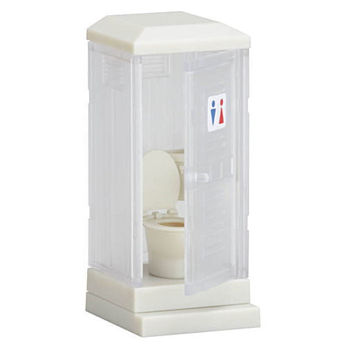 Temporary toilet see-through [4.Western style (Clear)]