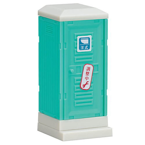 Temporary toilet see-through [5.Western style (Green)]