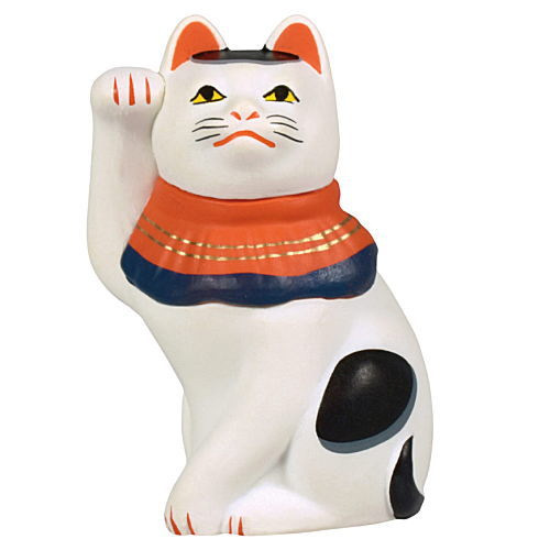 Japanese Maneki Neko (Lucky God) Miniature Collection [3.Imado type Marushimeneko]