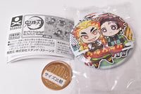 Kimetsu no Yaiba Charabanchoukou Can Badge Part.4 [1.A: Tanjiro Kamado & Kyojuro Rengoku]