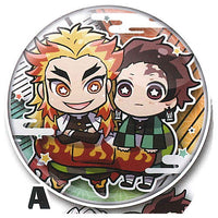 Kimetsu no Yaiba Charabanchoukou Can Badge Part.4 [1.A: Tanjiro Kamado & Kyojuro Rengoku]