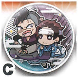 Kimetsu no Yaiba Charabanchoukou Can Badge Part.4 [3.C: Tanjiro Kamado & Genya]