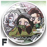 Kimetsu no Yaiba Charabanchoukou Can Badge Part.4 [6.F: Tanjiro Kamado & Nezuko Kamado & Rui]