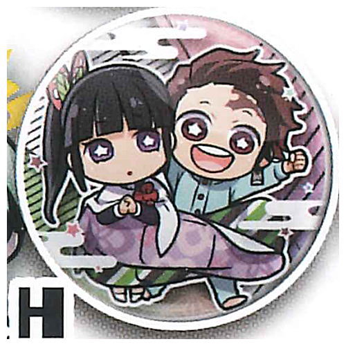 Kimetsu no Yaiba Charabanchoukou Can Badge Part.4 [8.H: Tanjiro Kamado & Kanao Tsuyuri]