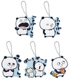 Gokigenpanda Capsule Rubber Mascot [All 5 type set(Full Complete)]