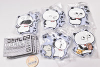 Gokigenpanda Capsule Rubber Mascot [All 5 type set(Full Complete)]