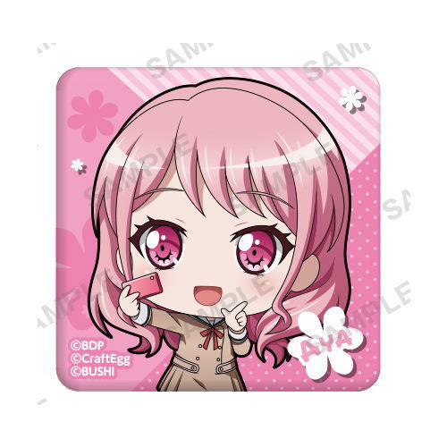 BanG Dream! Girls Band Party! Tamamikuji  Pastel Palettes [6.Can badge: Maruyama Aya]