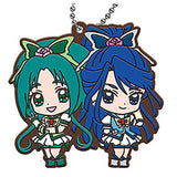 Gashapon kuji Movie PreCure PreCure Assort [7.B award: W Rubber mascot Cure Mint & Cure Aqua]