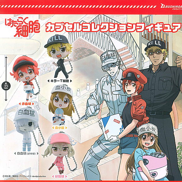 Cells at Work! Capsule collection figure [All 5 type set(Full Complete)]