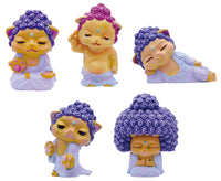 Buddha series Neko Nyorai mascot figure Part.2 [All 5 type set(Full Complete)]