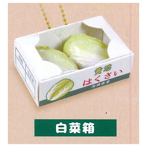 Punitto Packed Vegetables & Fruits Ball chain [1.Chinese cabbage box]
