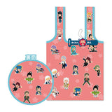 Touken Ranbu Wakuwaku Honmaru Stamp Tag Capsule Eco Tote [3.Total pattern (Pink)]