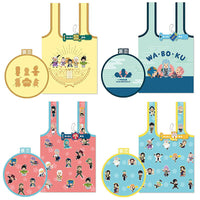 Touken Ranbu Wakuwaku Honmaru Stamp Tag Capsule Eco Tote [All 4 type set(Full Complete)]