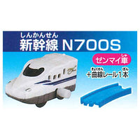 Capsule Plarail Entry series Shinkansen edition [7.Shinkansen N700S Mainspring car + 1 Curve rail]