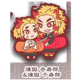 Kimetsu no Yaiba Charabanchoukou Rubber mascot Part.7 Mugen Train [9.Kyojuro Rengoku & Senjuro Rengoku]