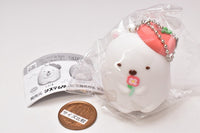 Sumikkogurashi Tokage House Rubber Mascot Key Chain [1.Shirokuma]