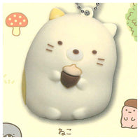 Sumikkogurashi Tokage House Rubber Mascot Key Chain [2.Neko]