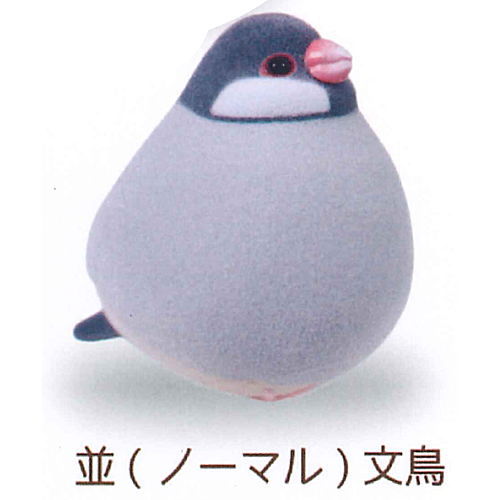 mochi mochi Ohitorisans Flocky Sofubi Mascot [3.Normal Java sparrow]